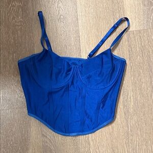 Blue Corset Top